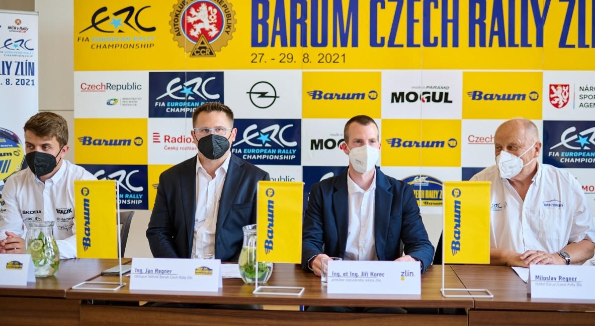 V obřadní síni zlínské radnice se uskutečnila tisková konference Barum Czech Rally Zlín