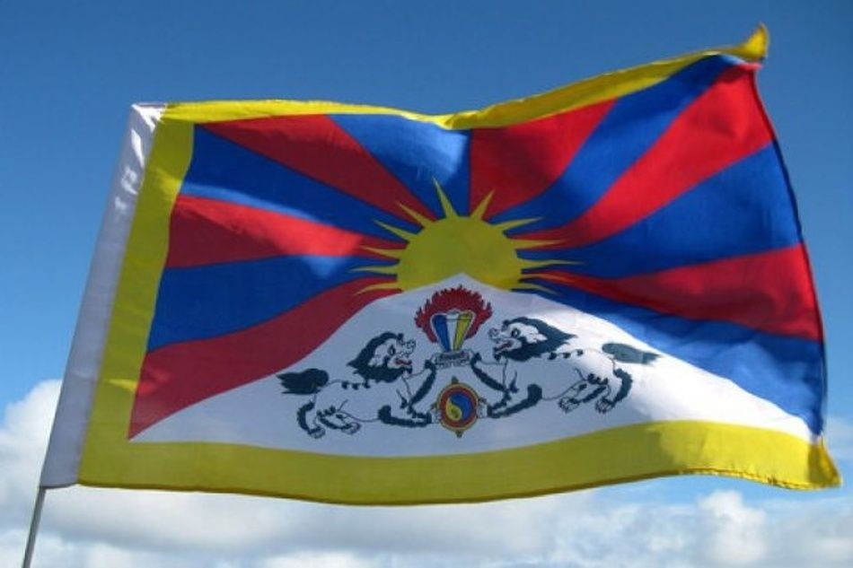 Vlajka Tibetu. Zdroj: internet