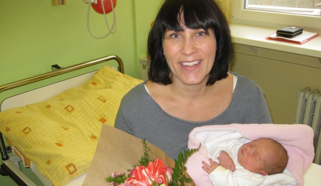Prvním zlínským dítětem, které se narodilo v roce 2016, byla Olívie Marušáková