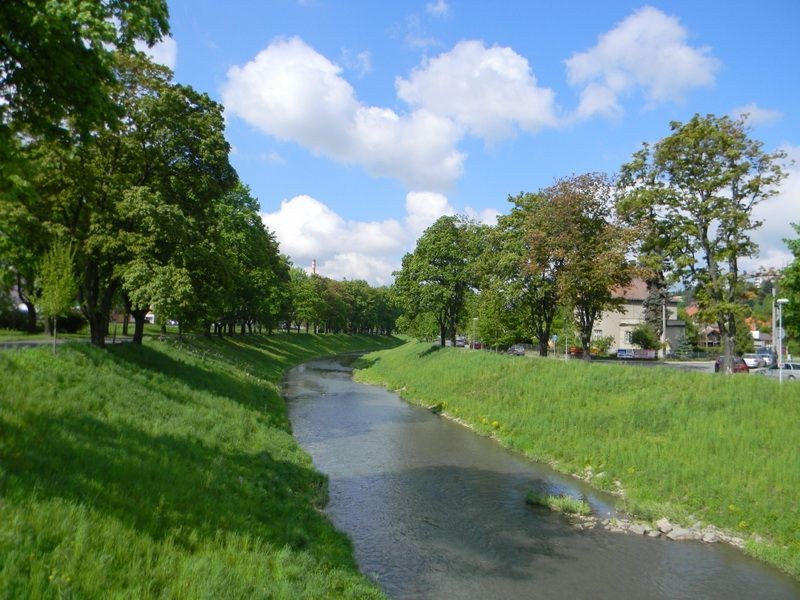 Řeka Dřevnice. Ilustrační foto