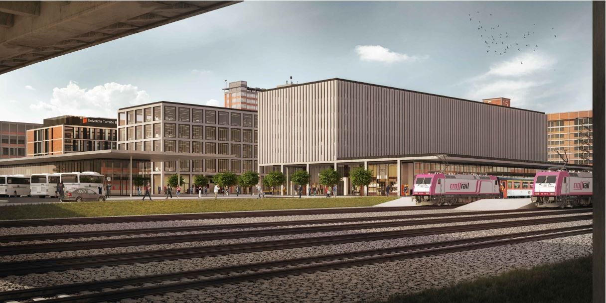 Vizualizace nového dopravního terminálu