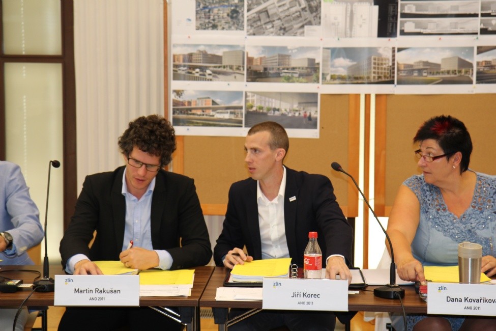 Martin Rakušan a JIří Korec v zastupitelstvu