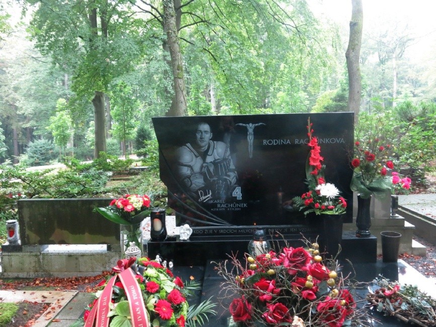 Místo posledního odpočinku Karla Rachůnka