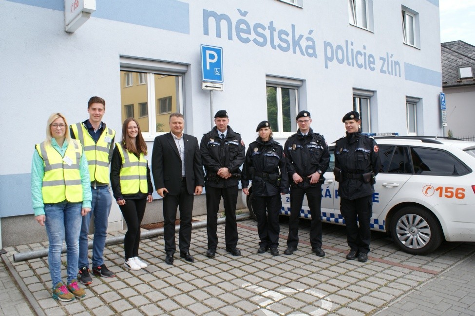 Studenti se svými kolegy z MP Zlín