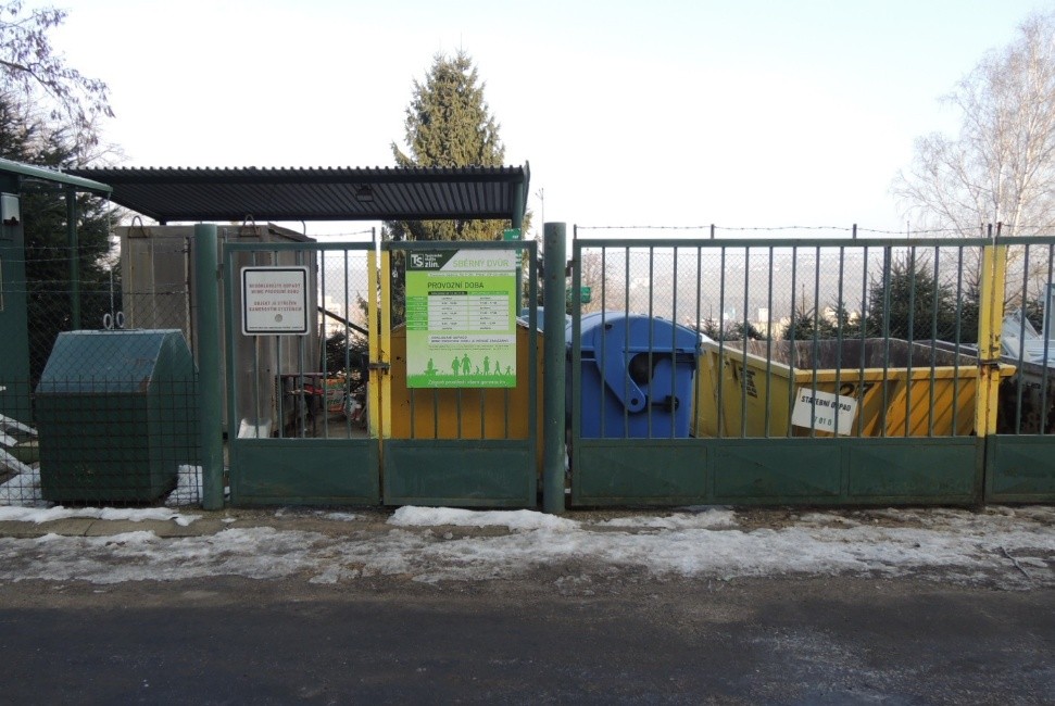 Sběrný dvůr na Jiráskově ulici