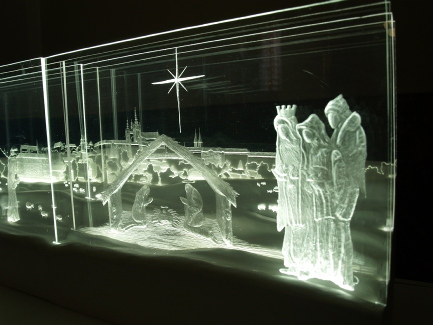 Tento betlém je k vidění v přízemí radnice