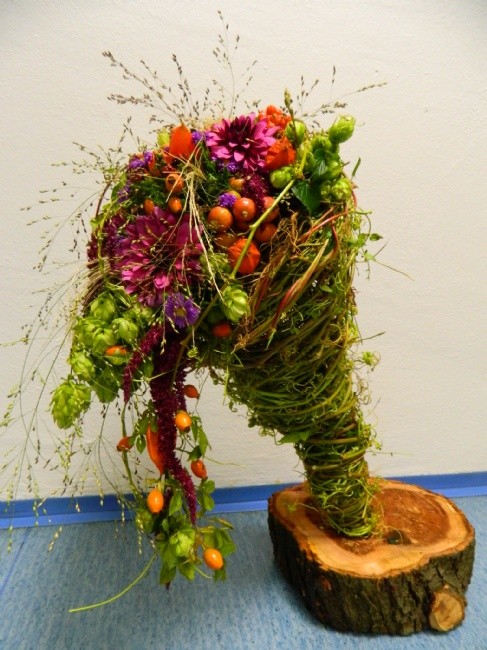 Florální objekt. Ilustrační foto