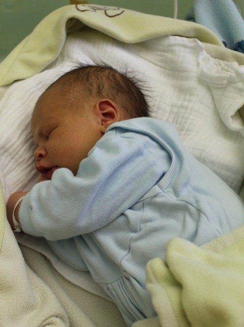 První zlínské dítě roku 2015, malý Vojta z Malenovic. Foto: Karla Havlíková, KNTB