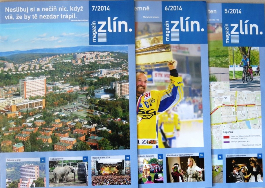 Titulní stránky Magazínu Zlín