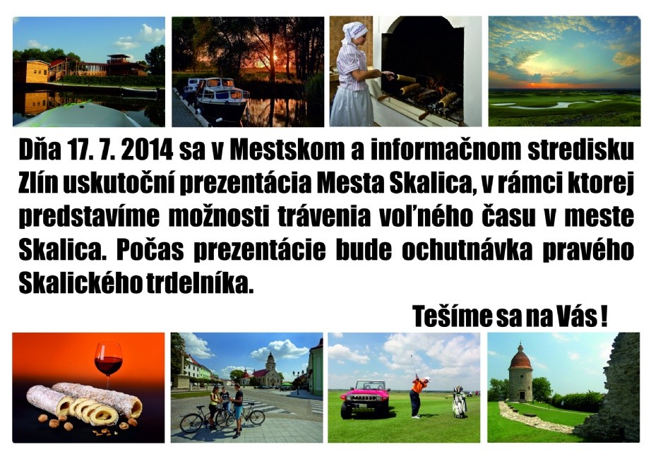 Pozvánka na prezentaci města Skalica ve Zlíně