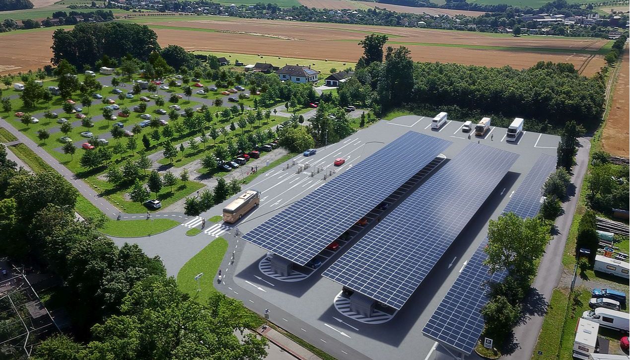 Zoo Zlín chystá změny v parkování: na parkovišti P5 vzniká fotovoltaická elektrárna, připravují se i nové parkovací plochy