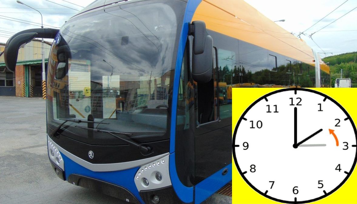 V neděli ráno se mění čas. Změna se dotkne nočních spojů MHD